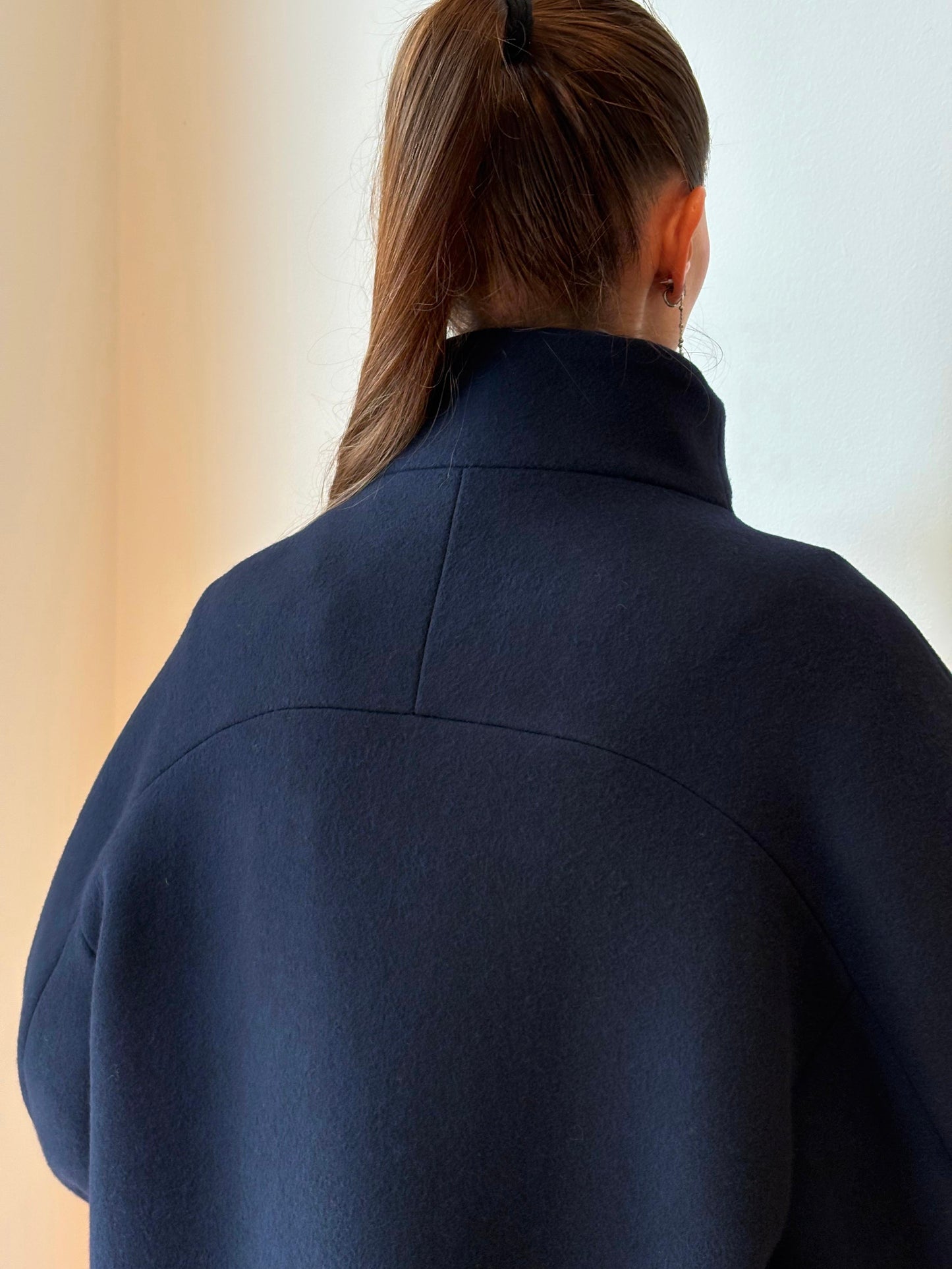 Cappotto Blu Scuro - Tela