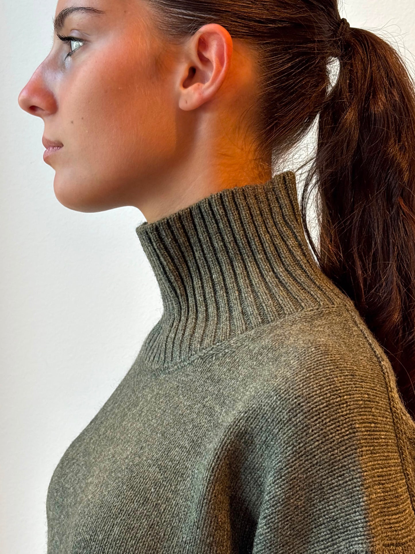 Maglione Collo Alto Verde - Skills Milano