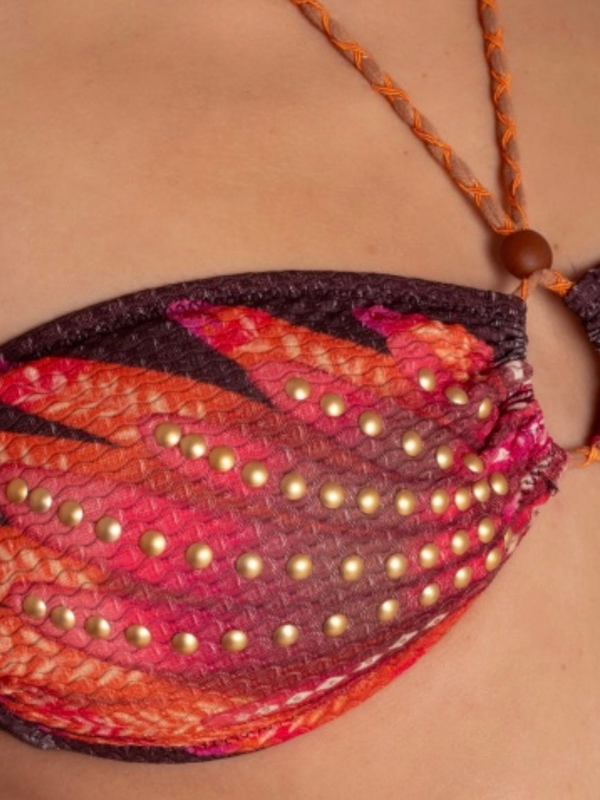 Bikini a Fascia con Borchie - Pin-up Stars