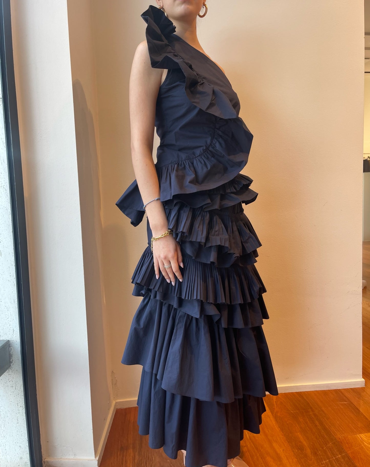 Top con Volant Blu - Essentiel Antwerp