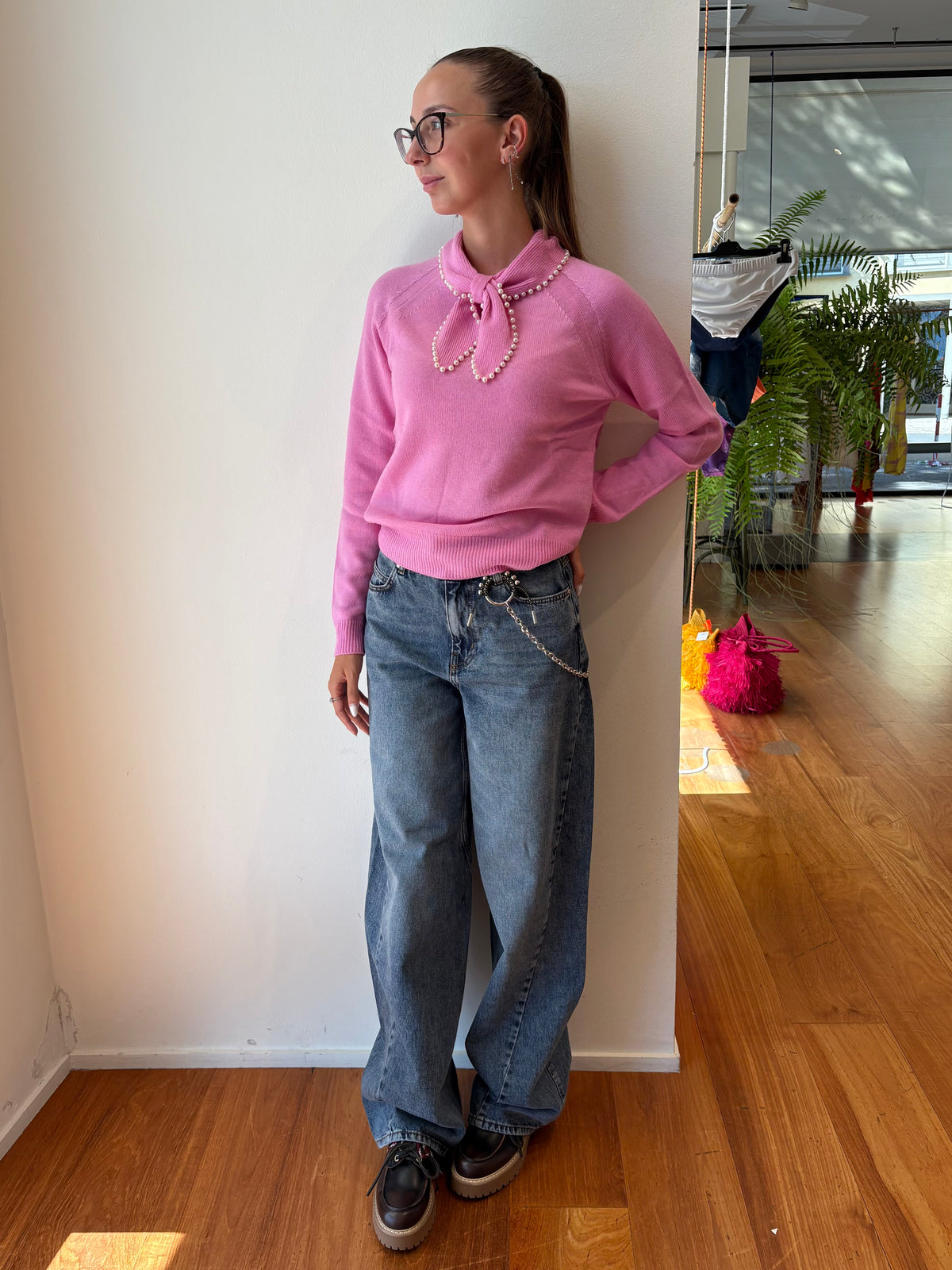 Jeans Blu in Cotone Gamba Dritta - Essentiel Antwerp