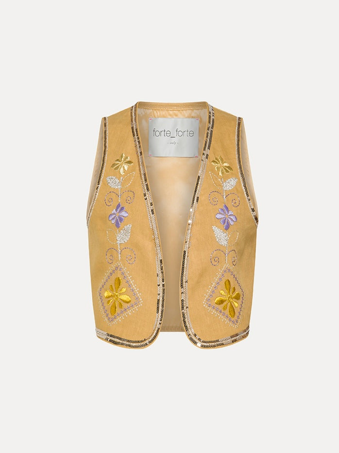 Gilet con Ricamo - Forte Forte