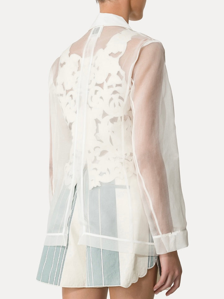 Giacca in Organza Bianca - Forte Forte