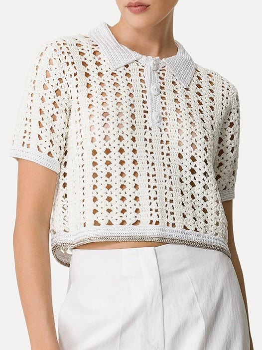 Polo a Uncinetto Cropped - Forte Forte