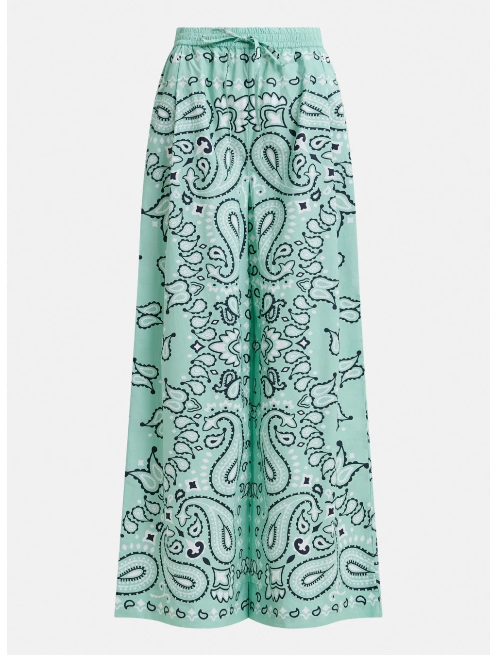 Pantaloni Turchese con Stampa Bandana - Essentiel Antwerp