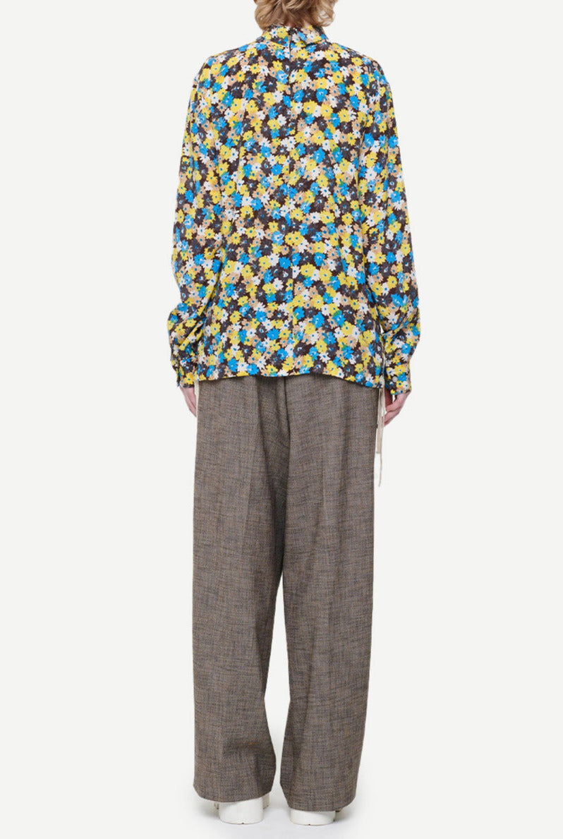 Camicia in Seta con Stampa Floreale - Plan C
