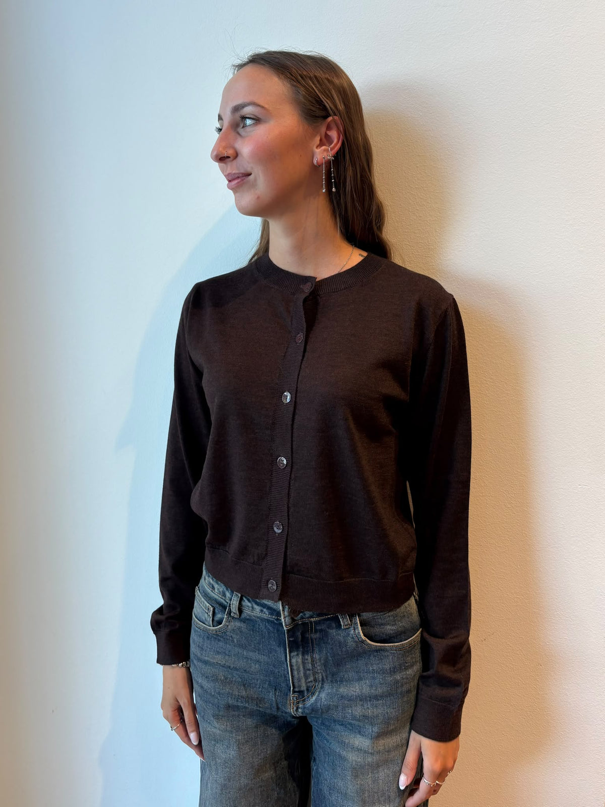 Cardigan Corto in Lana Merino - Daniele Fiesoli