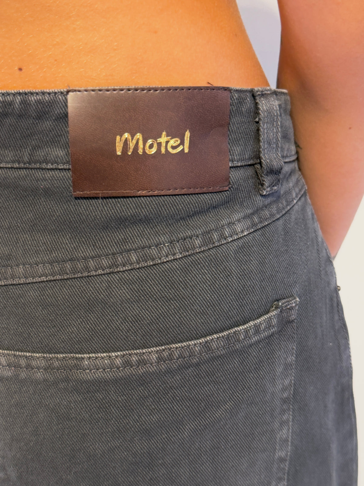 Jeans Barrel Grigio Antracite - Motel