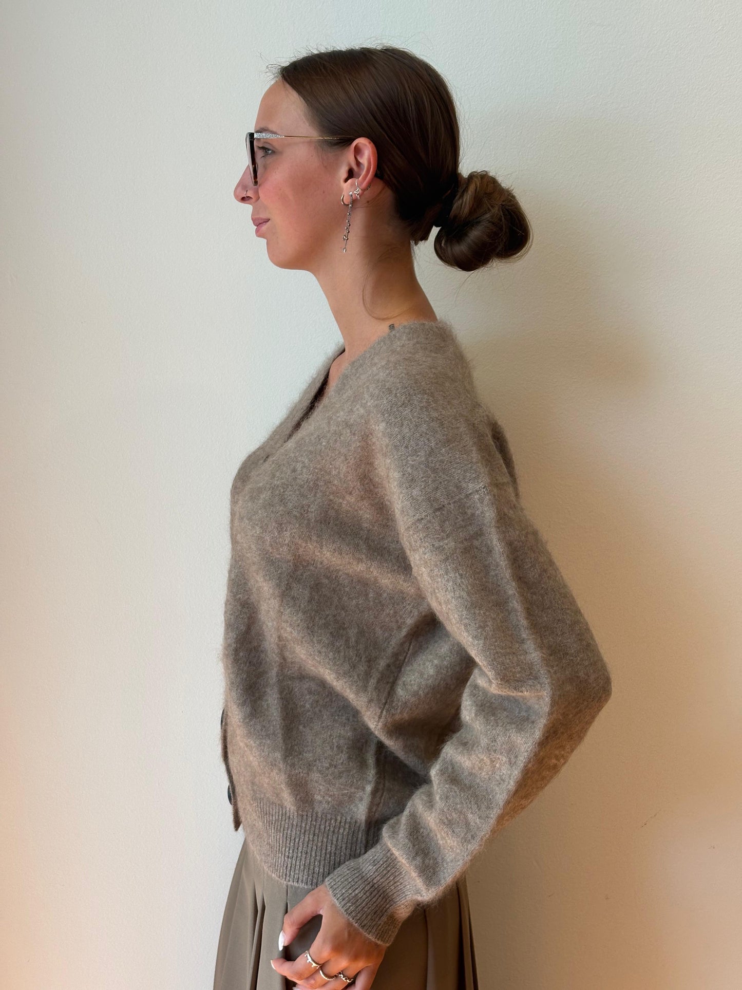 Cardigan Beige - Tela