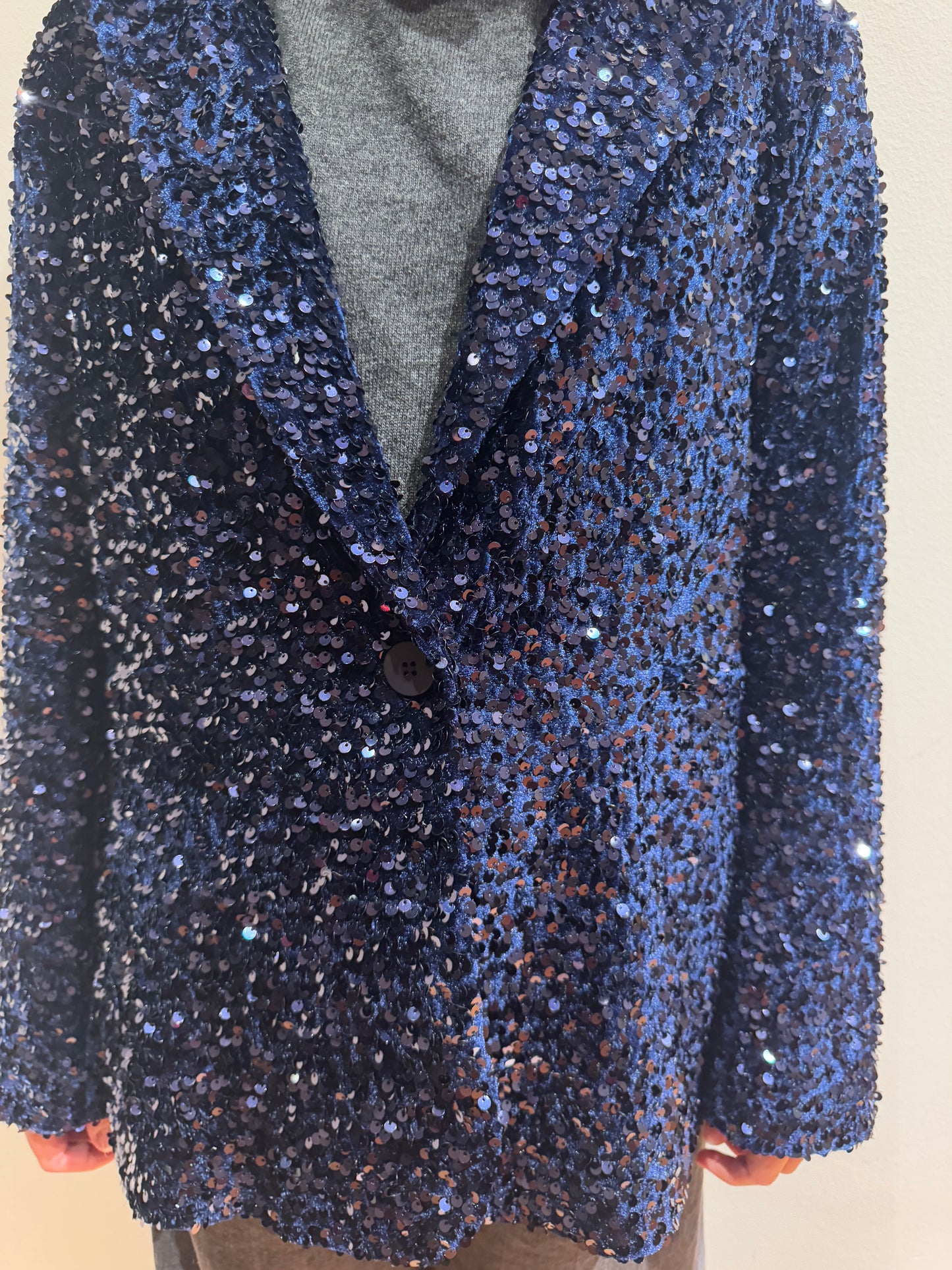 Giacca Blu con Paillettes - Motel