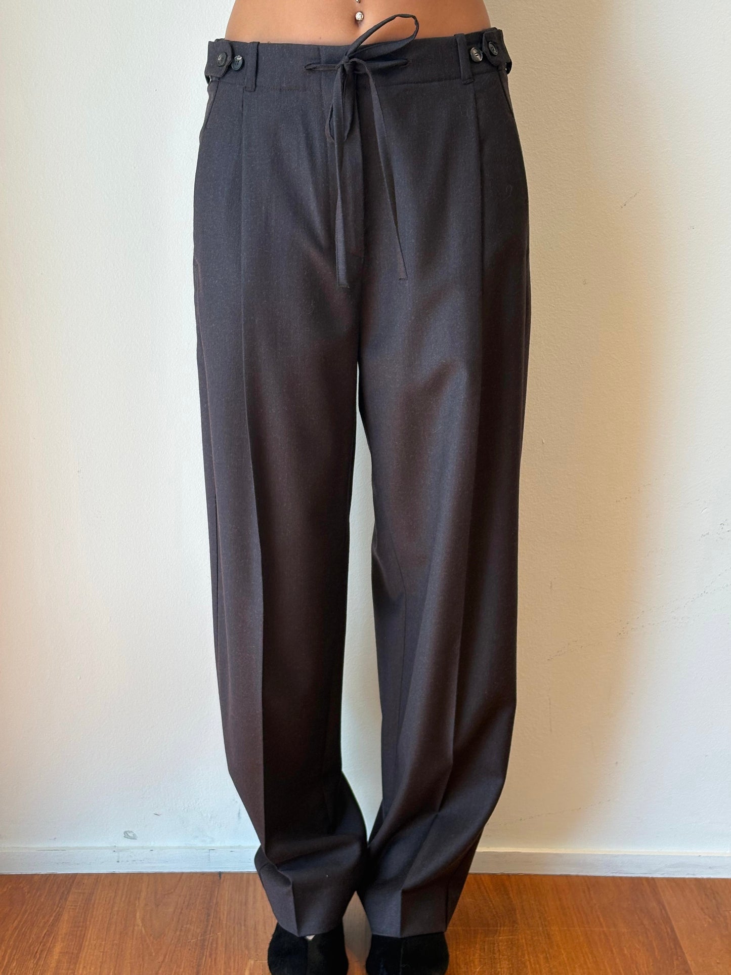 Pantalone Marrone Scuro - Tela