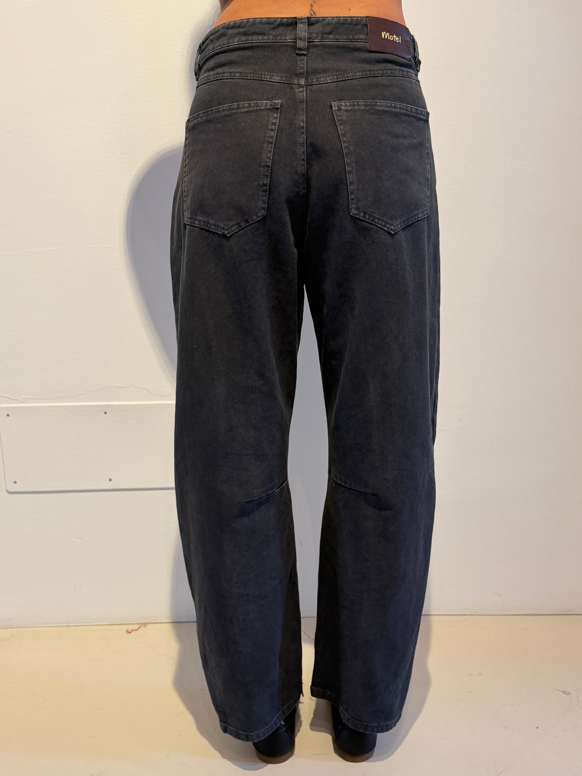 Jeans Barrel Grigio Antracite - Motel