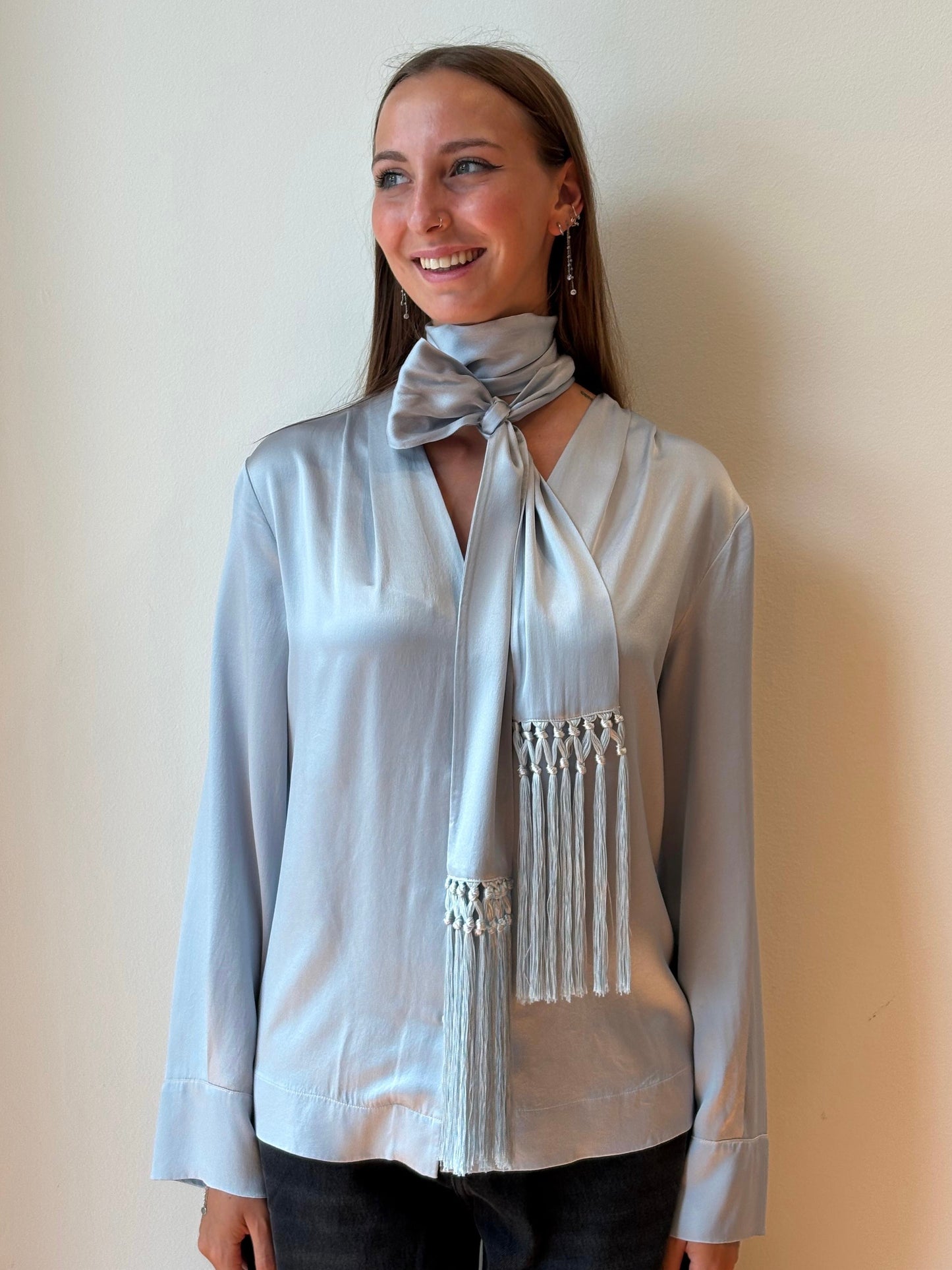 Camicia in Seta con Sciarpa - Forte Forte