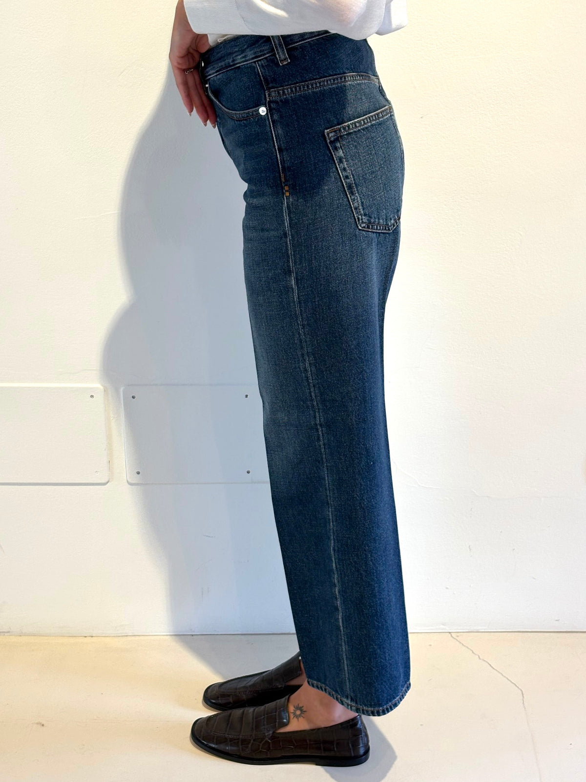 Jeans Cropped Wide-Leg - Nine In The Morning