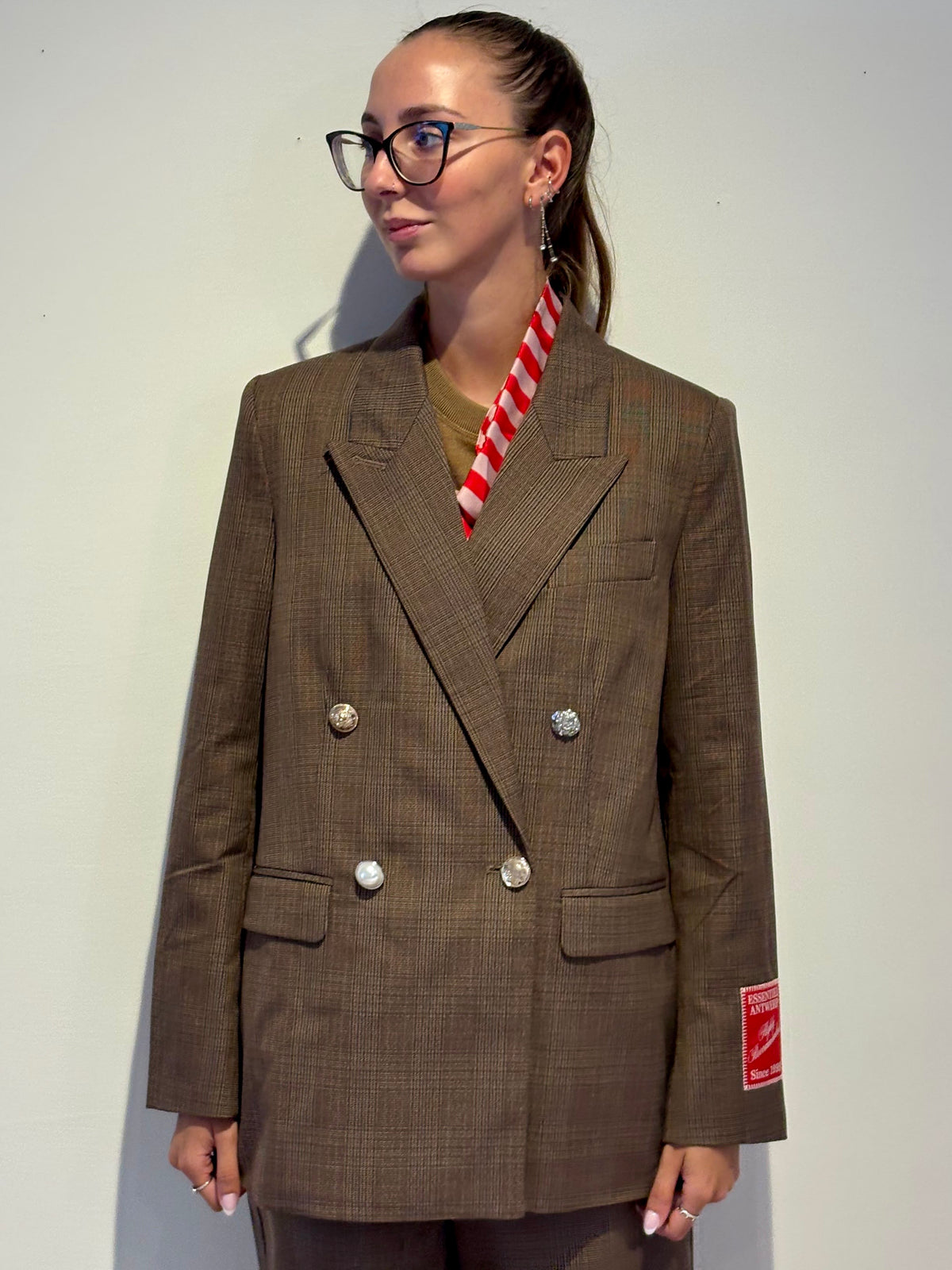 Blazer Doppiopetto a Quadri - Essentiel Antwerp