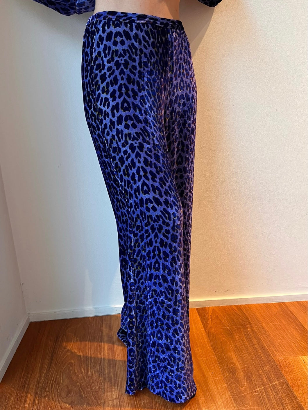 Pantalone in velluto con stampa Leopard - Forte Forte