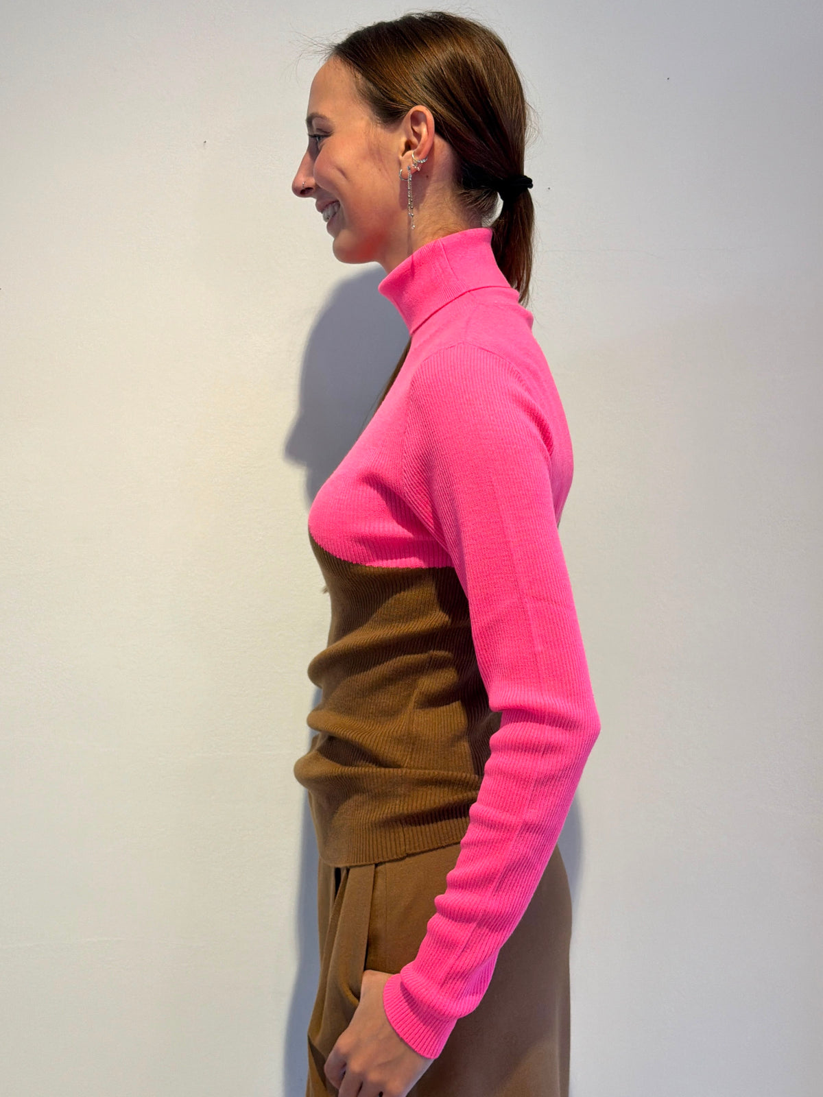 Maglione a Collo Alto Bicolore - Essentiel Antwerp