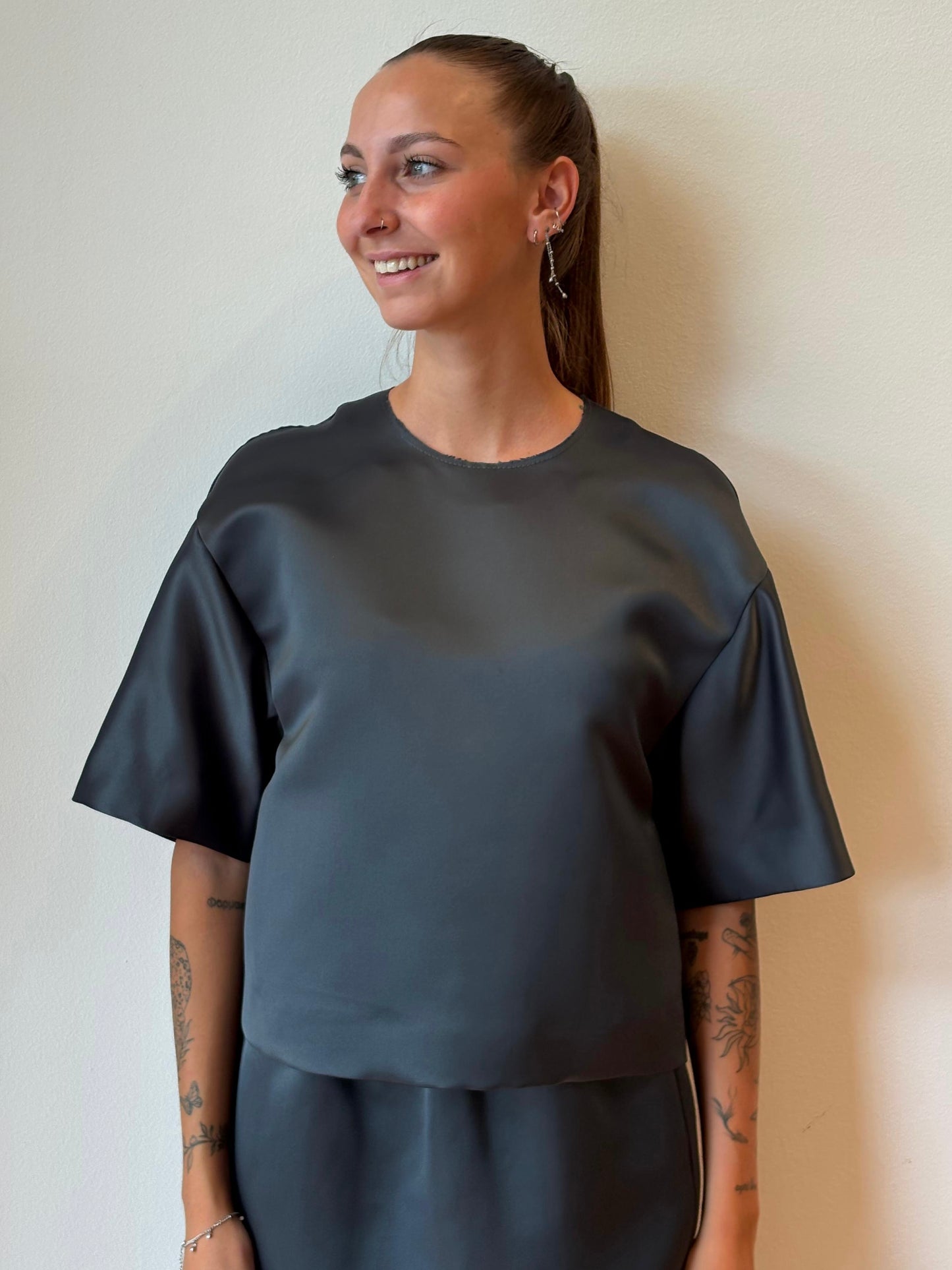 T-Shirt Grigia - Tela