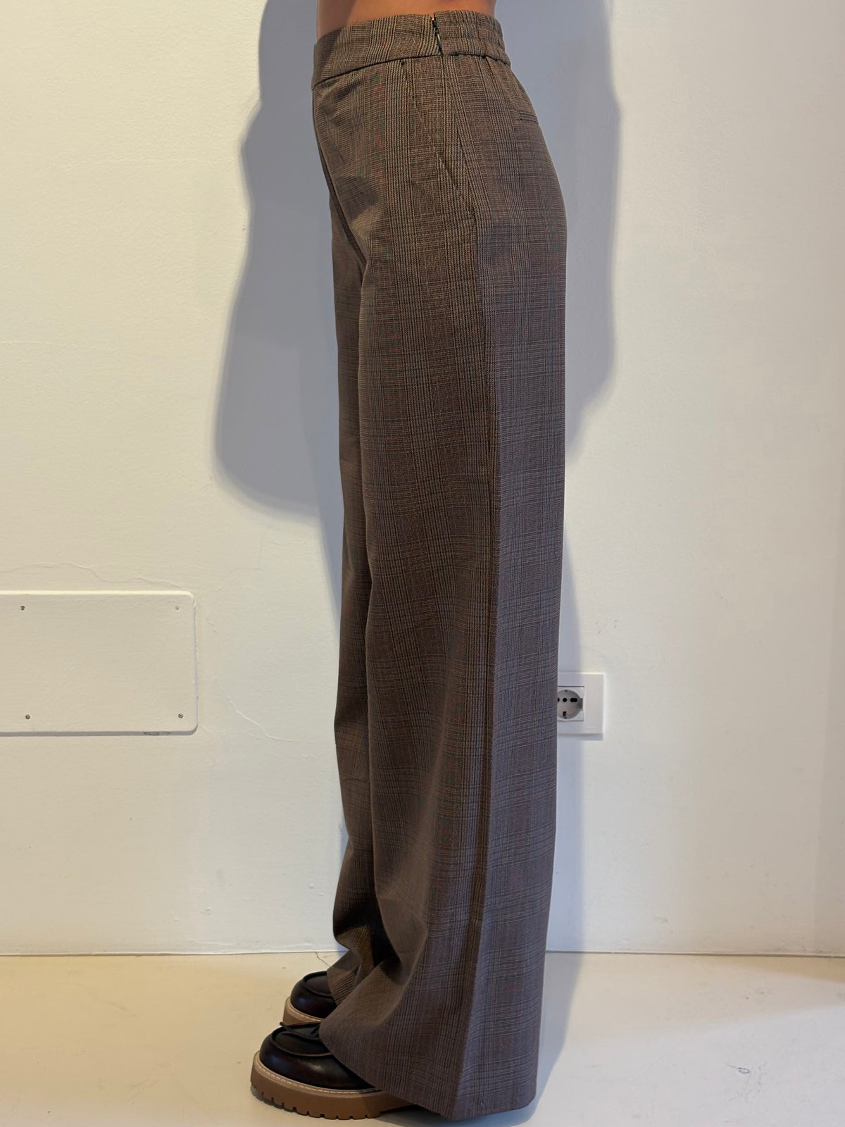 Pantalone a Quadri Modello Barrel - Essentiel Antwerp