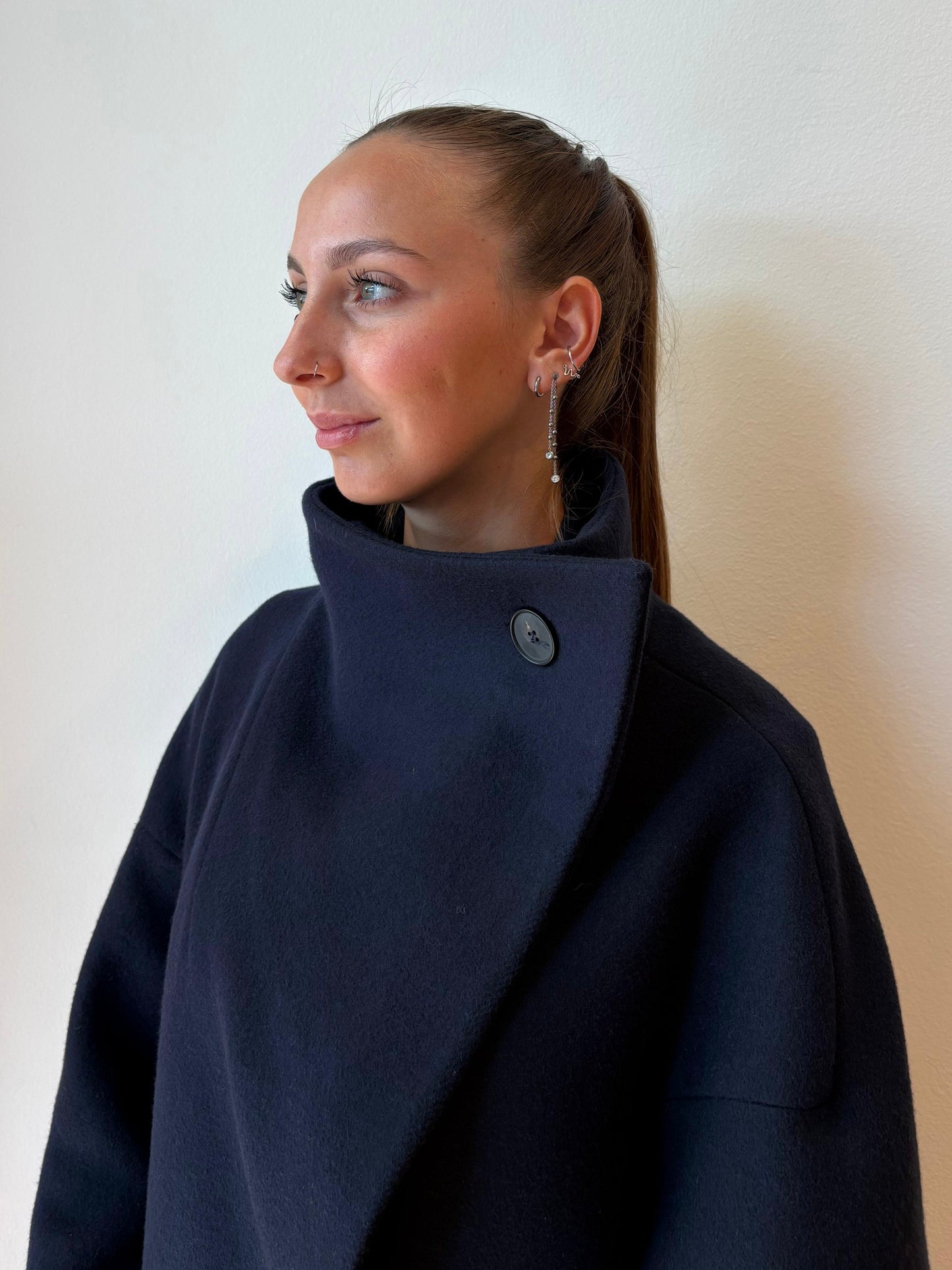 Cappotto Blu Scuro - Tela