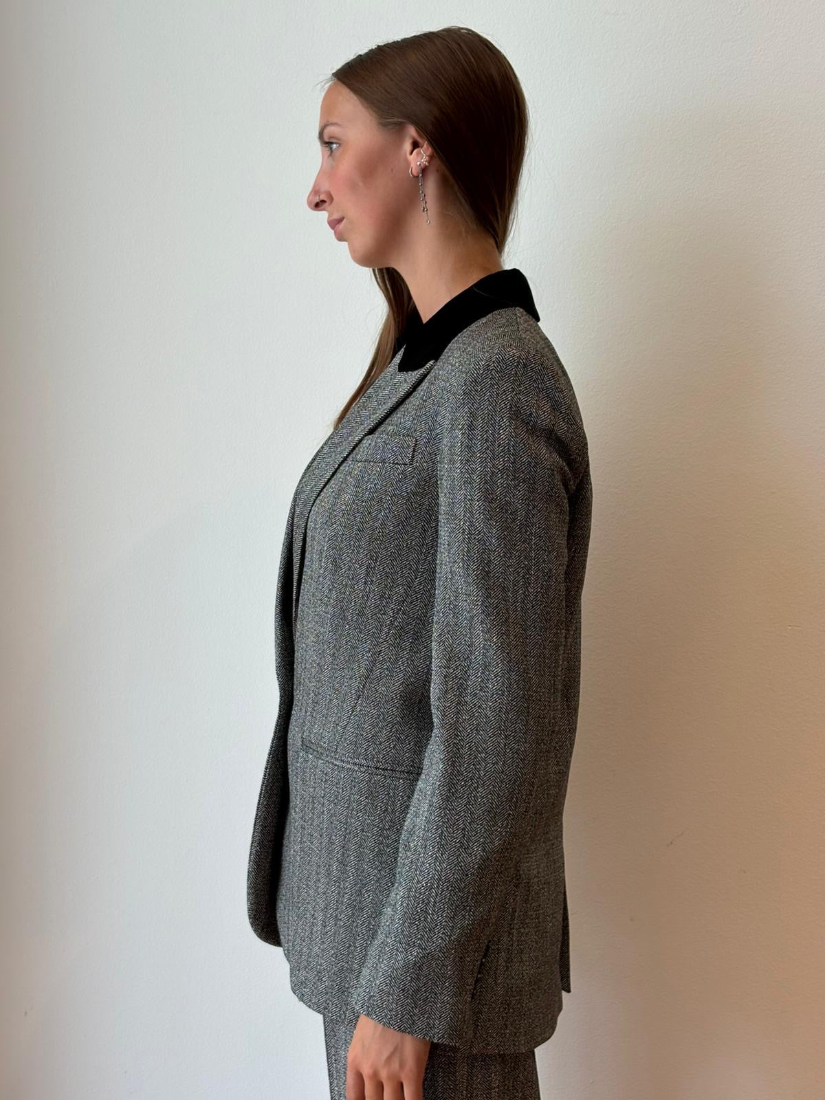Blazer in Chevron Jaspé - Forte Forte
