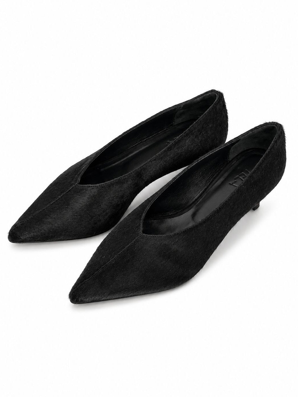 Décolleté Pelle Cavallino Nero - Tela