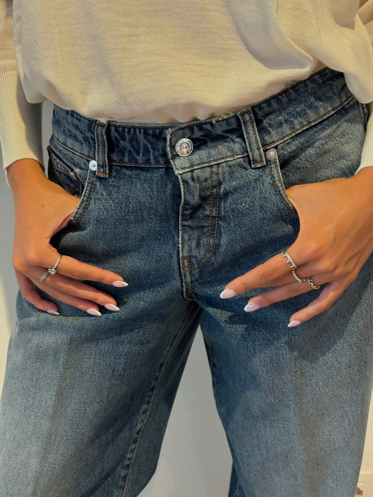 Jeans Regular Vita Bassa - Nine In The Morning