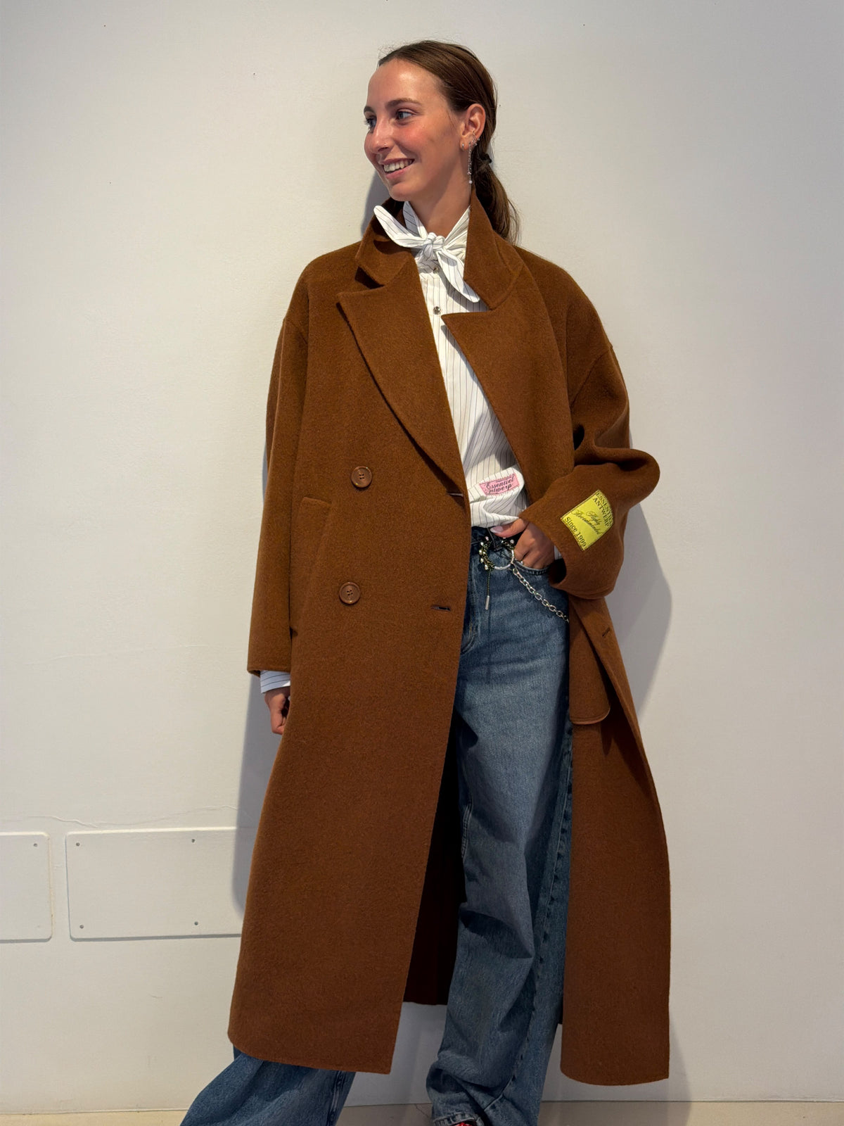 Cappotto Oversize Marrone - Essentiel Antwerp
