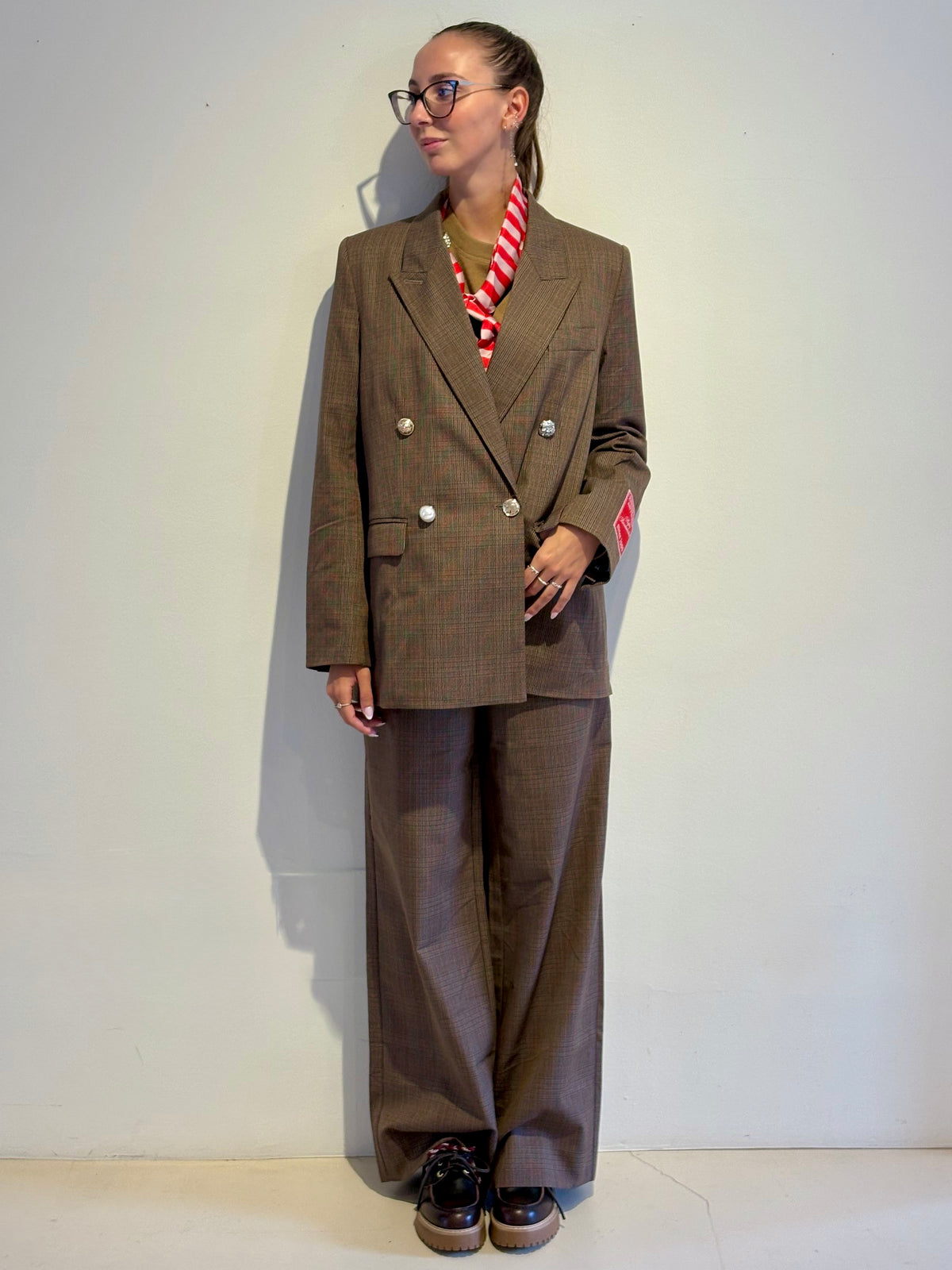 Blazer Doppiopetto a Quadri - Essentiel Antwerp