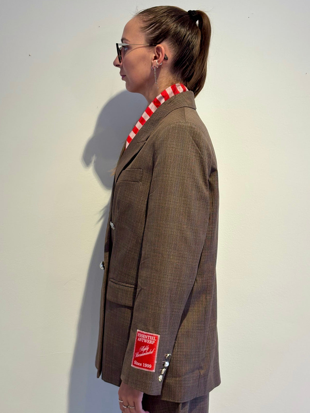 Blazer Doppiopetto a Quadri - Essentiel Antwerp
