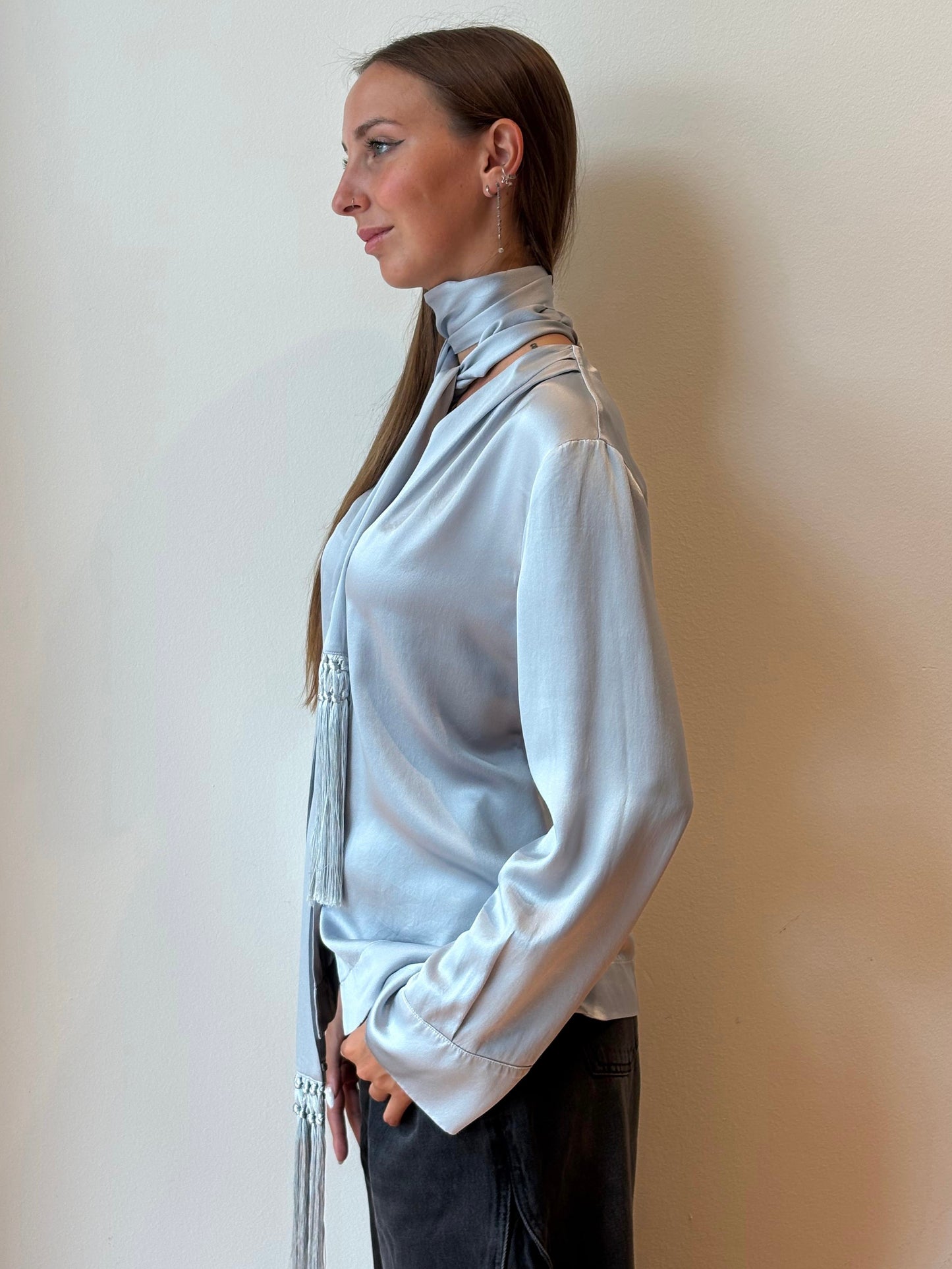 Camicia in Seta con Sciarpa - Forte Forte