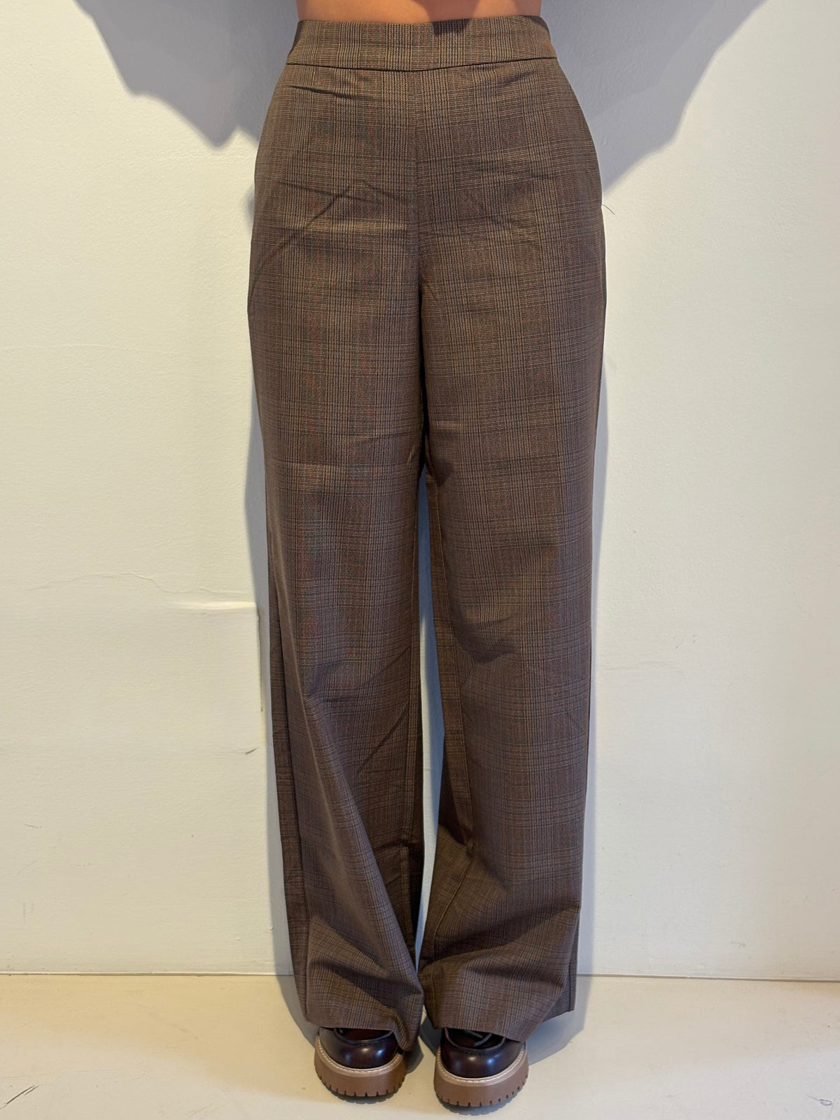 Pantalone a Quadri Modello Barrel - Essentiel Antwerp