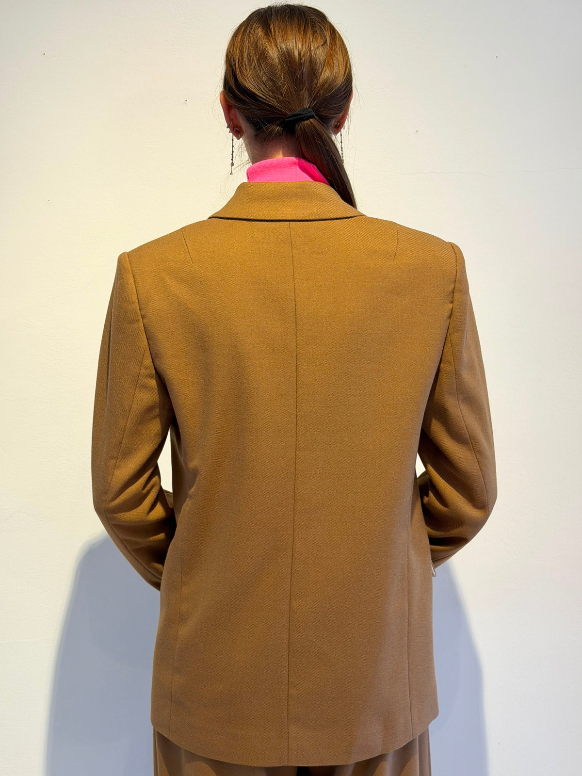 Blazer Cammello con Cerniera sulle Maniche - Essentiel Antwerp