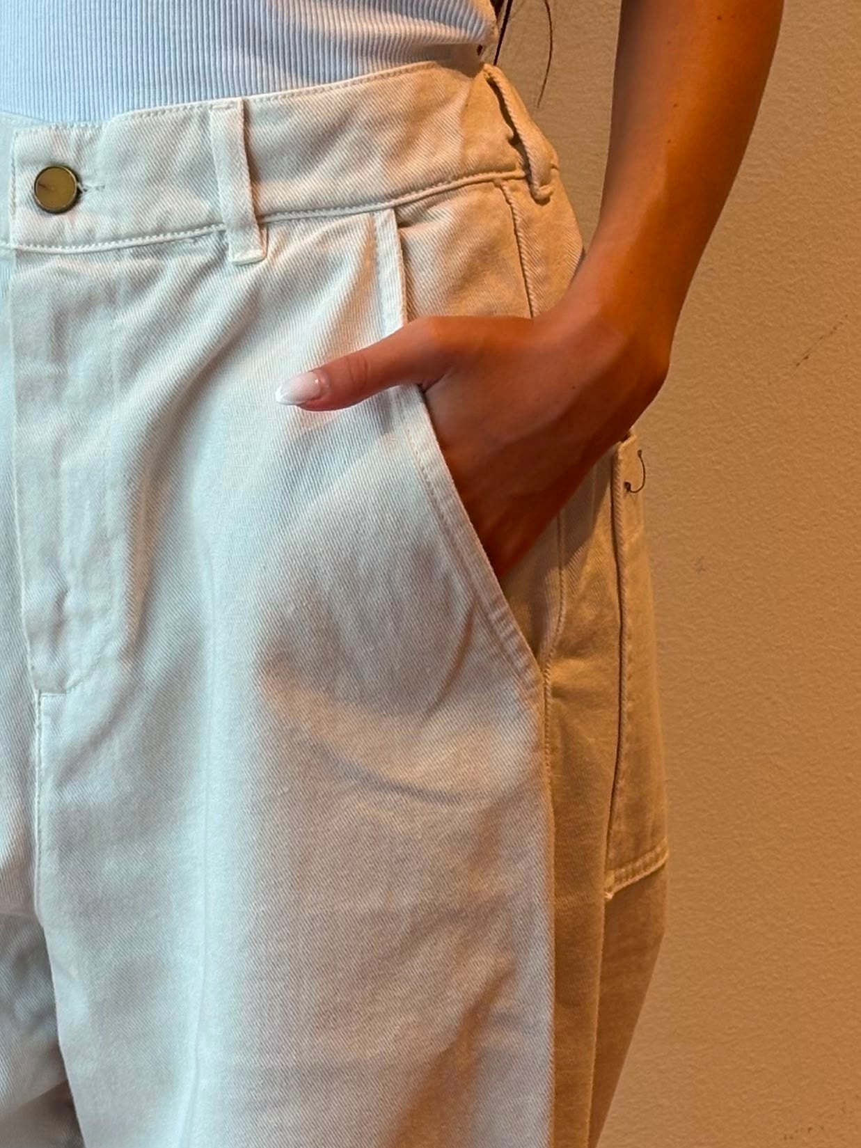 Jeans Gesso Modello Barrel - Alysi