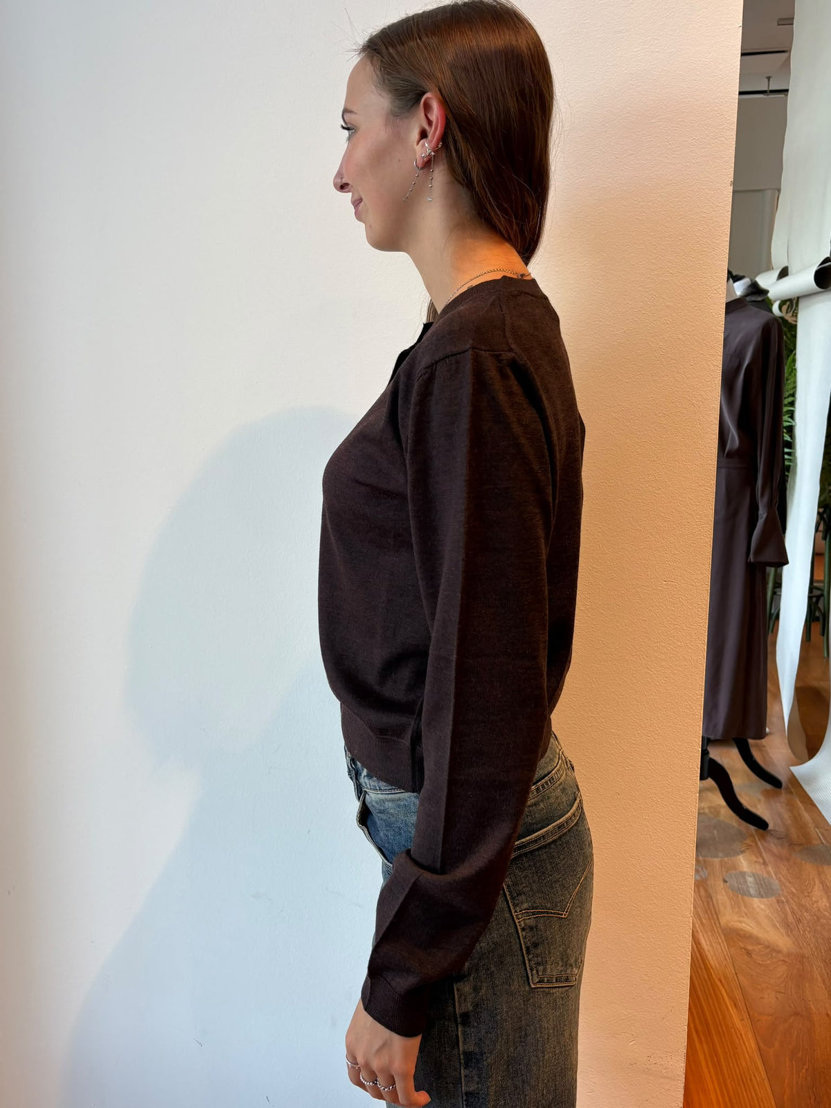 Cardigan Corto in Lana Merino - Daniele Fiesoli