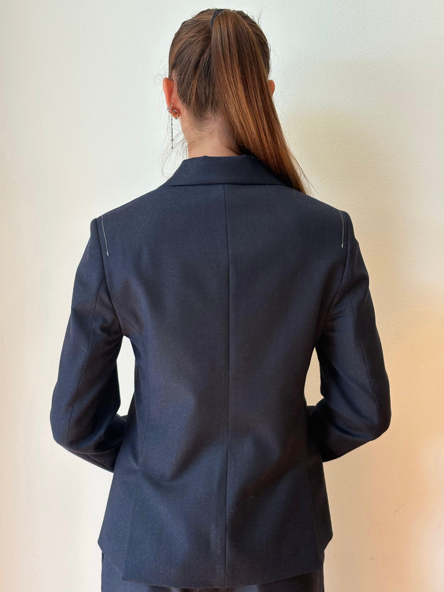 Giacca Blu Scuro - Tela