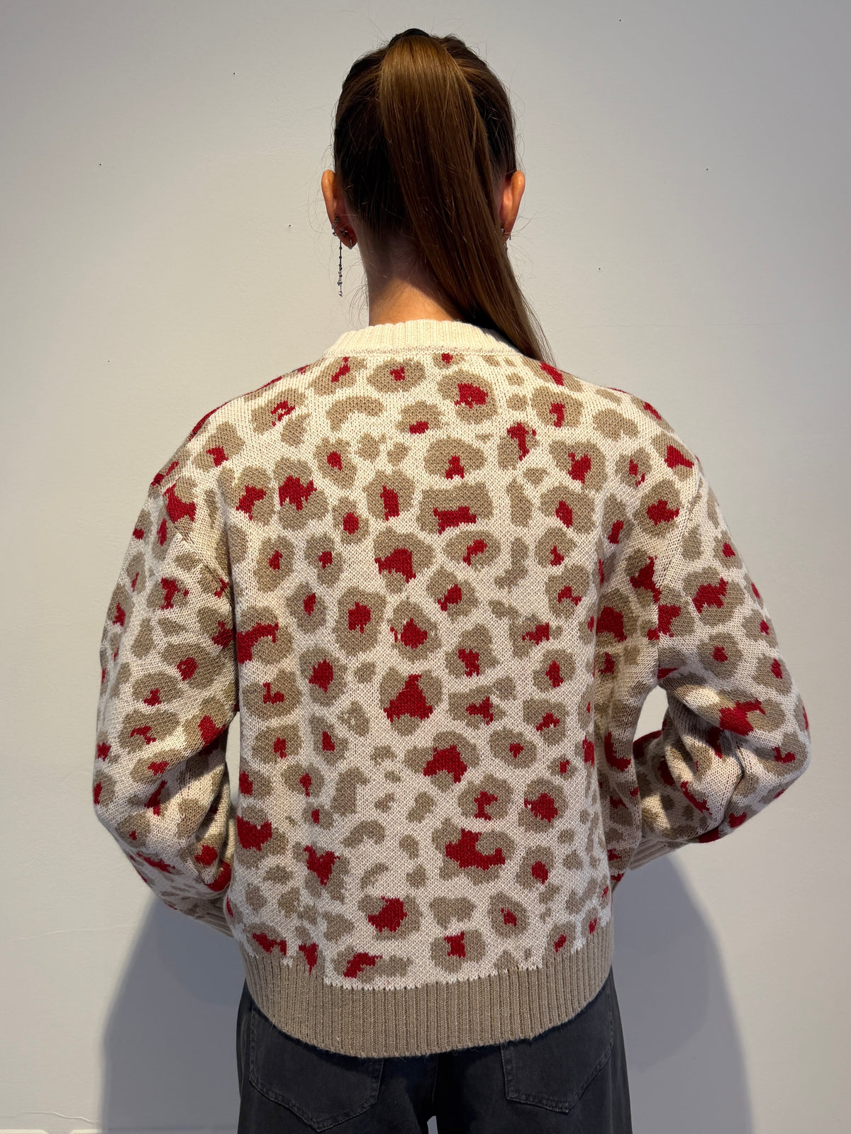 Cardigan in Maglia Animalier - Motel