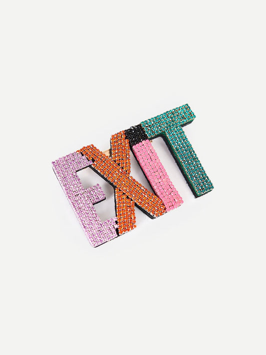 Spilla 'Exit' con Strass Colorful - Essentiel Antwerp