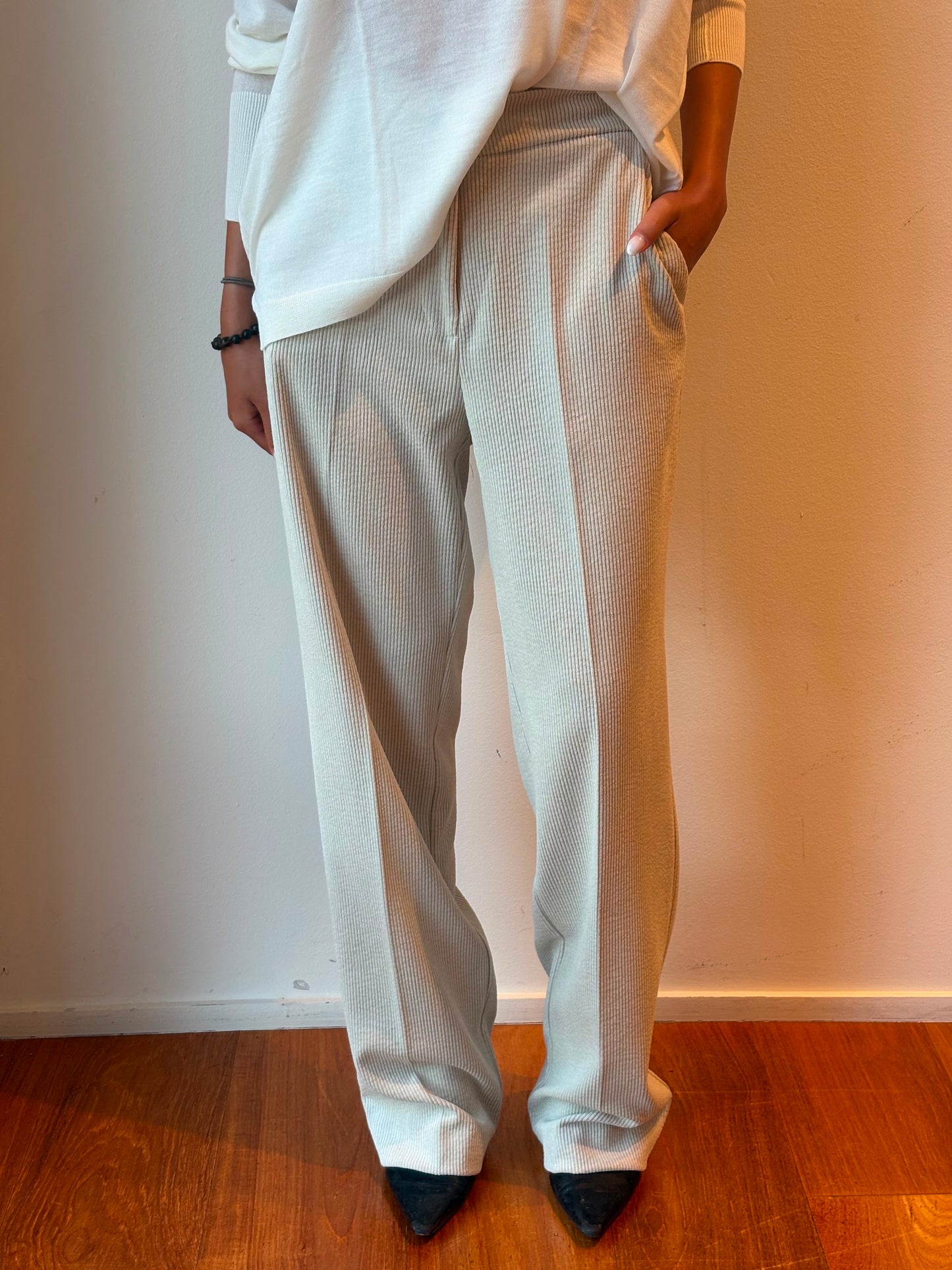 Pantalone Velluto Ecru - Skills Milano