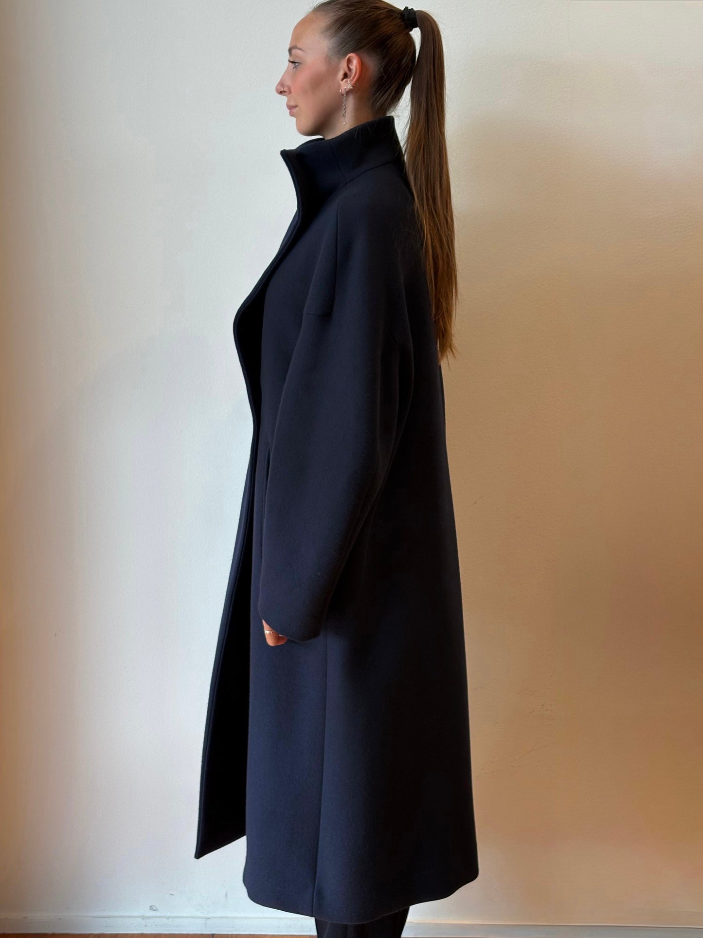 Cappotto Blu Scuro - Tela