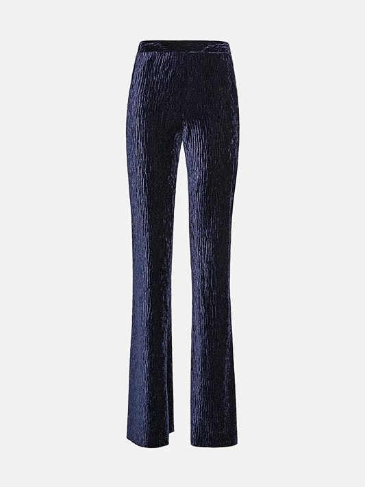 Pantalone Flare in Velluto Blu - Forte Forte