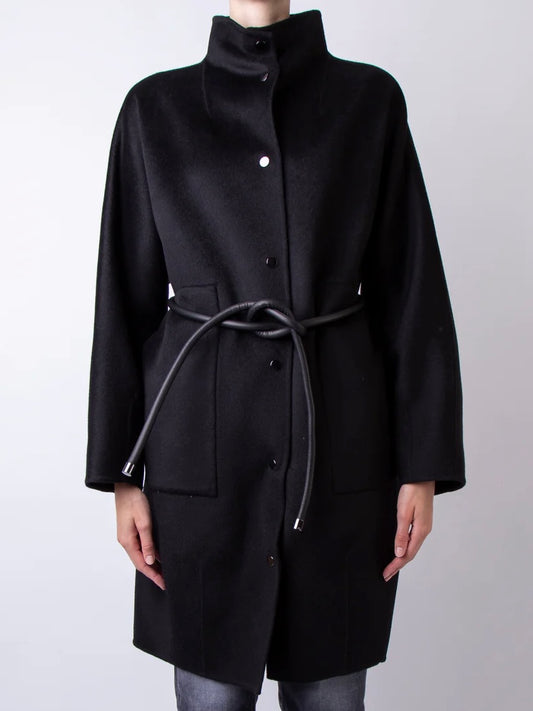 Cappotto Nero Lungo - Ahirain