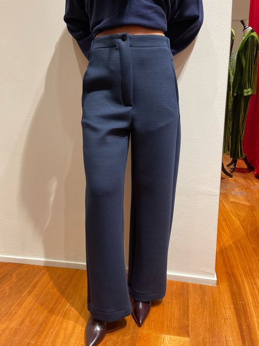 Pantalone Blu con Tasca - Tela