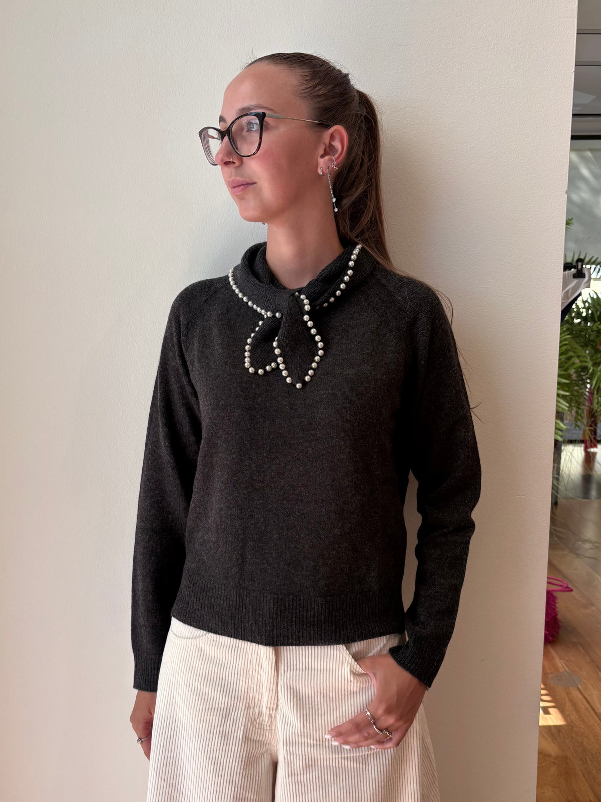 Maglione Lana e Cashmere con Fiocco - In Più Colori - Essentiel Antwerp