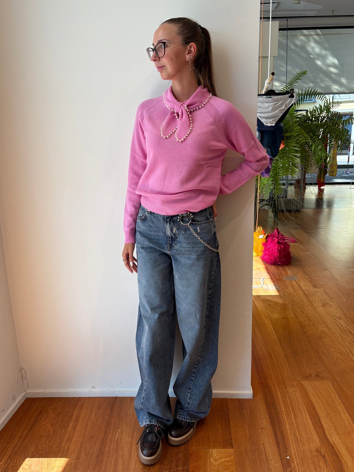 Maglione Lana e Cashmere con Fiocco - In Più Colori - Essentiel Antwerp