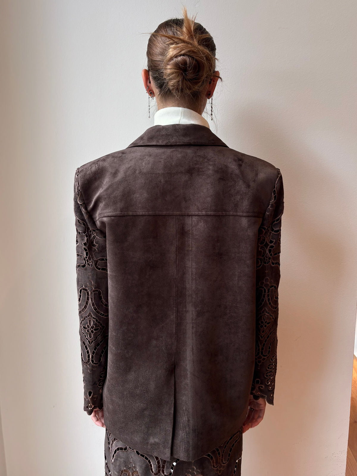 Blazer Scamosciato con Ricami - Isabelle Blanche
