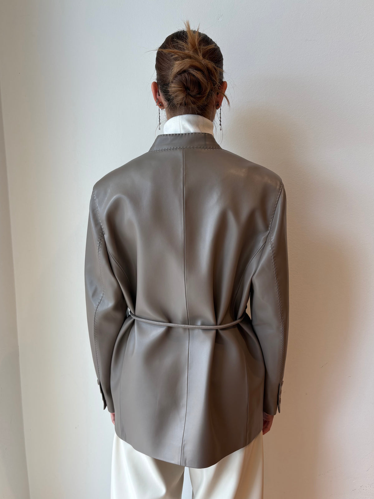 Giacca in Similpelle con Cintura - Isabelle Blanche
