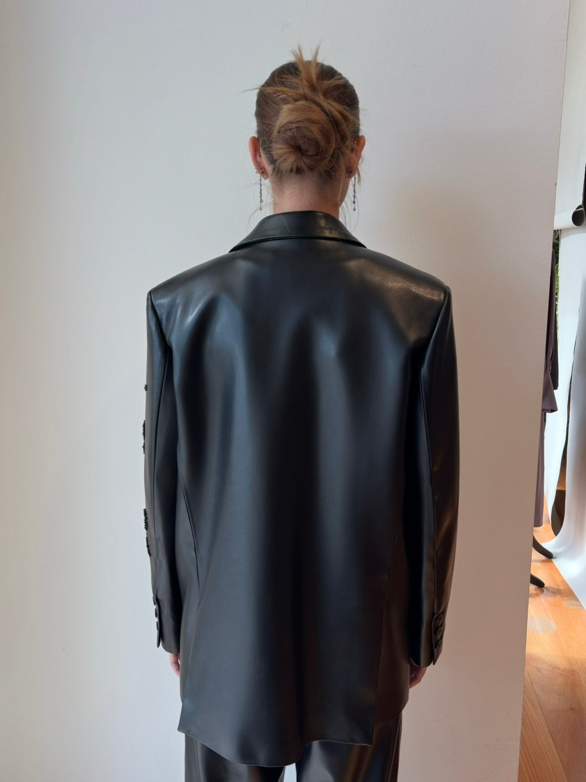 Blazer in Similpelle con Ricami - Isabelle Blanche
