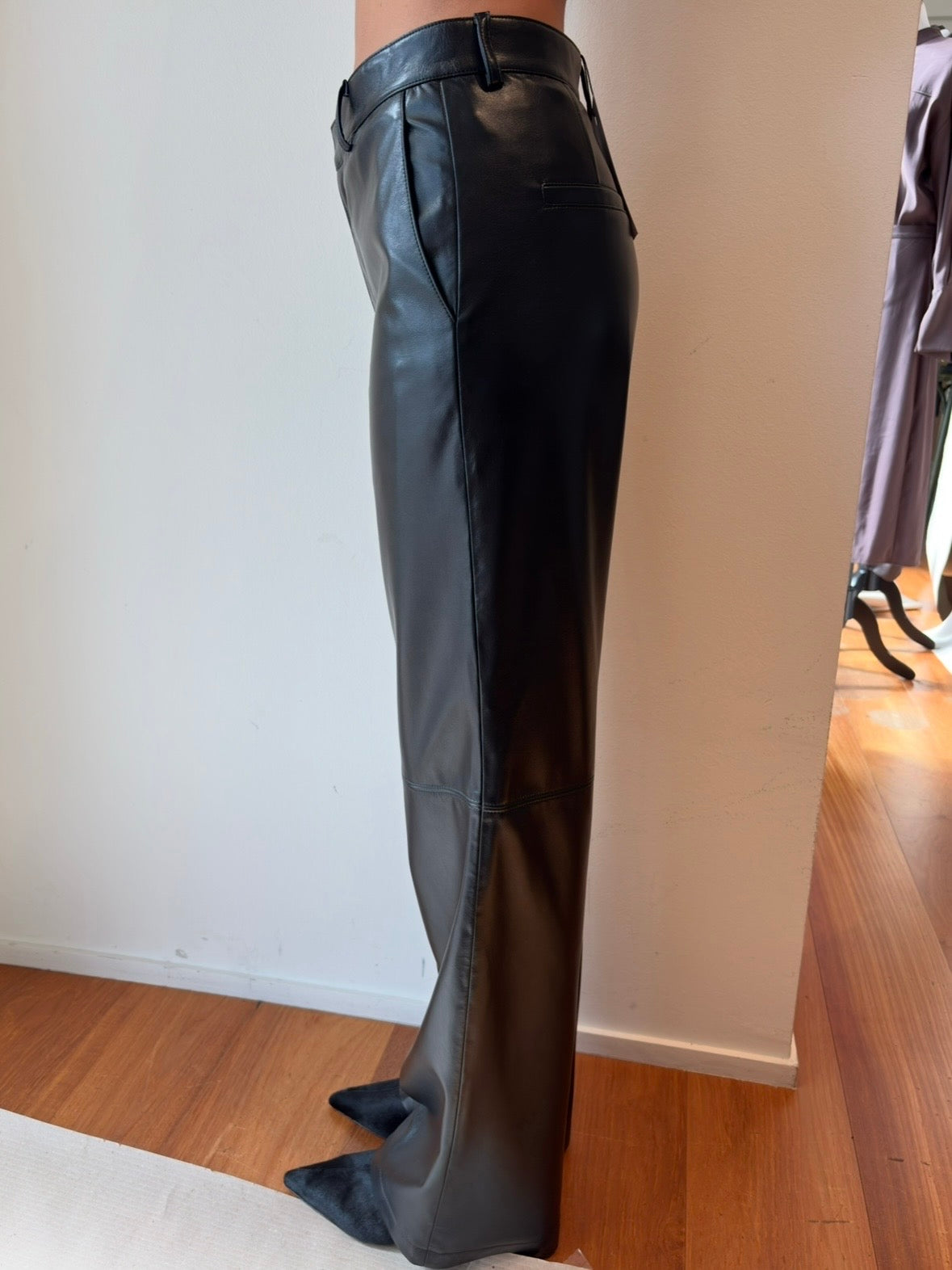 Pantalone in Similpelle Nero - Isabelle Blanche