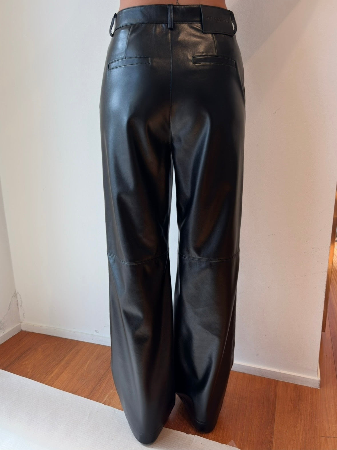 Pantalone in Similpelle Nero - Isabelle Blanche